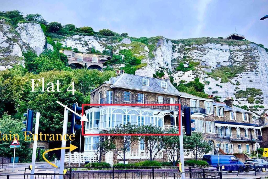 Flat 4 Marine Parade House, 1 East Cliff- Next To Dover Port, White Cliffs, Beach, Castle Exteriér fotografie