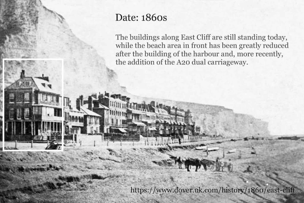 Flat 4 Marine Parade House, 1 East Cliff- Next To Dover Port, White Cliffs, Beach, Castle Exteriér fotografie