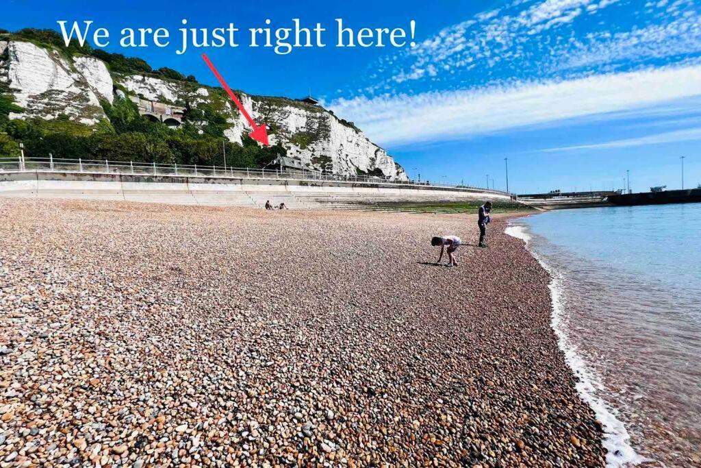 Flat 4 Marine Parade House, 1 East Cliff- Next To Dover Port, White Cliffs, Beach, Castle Exteriér fotografie