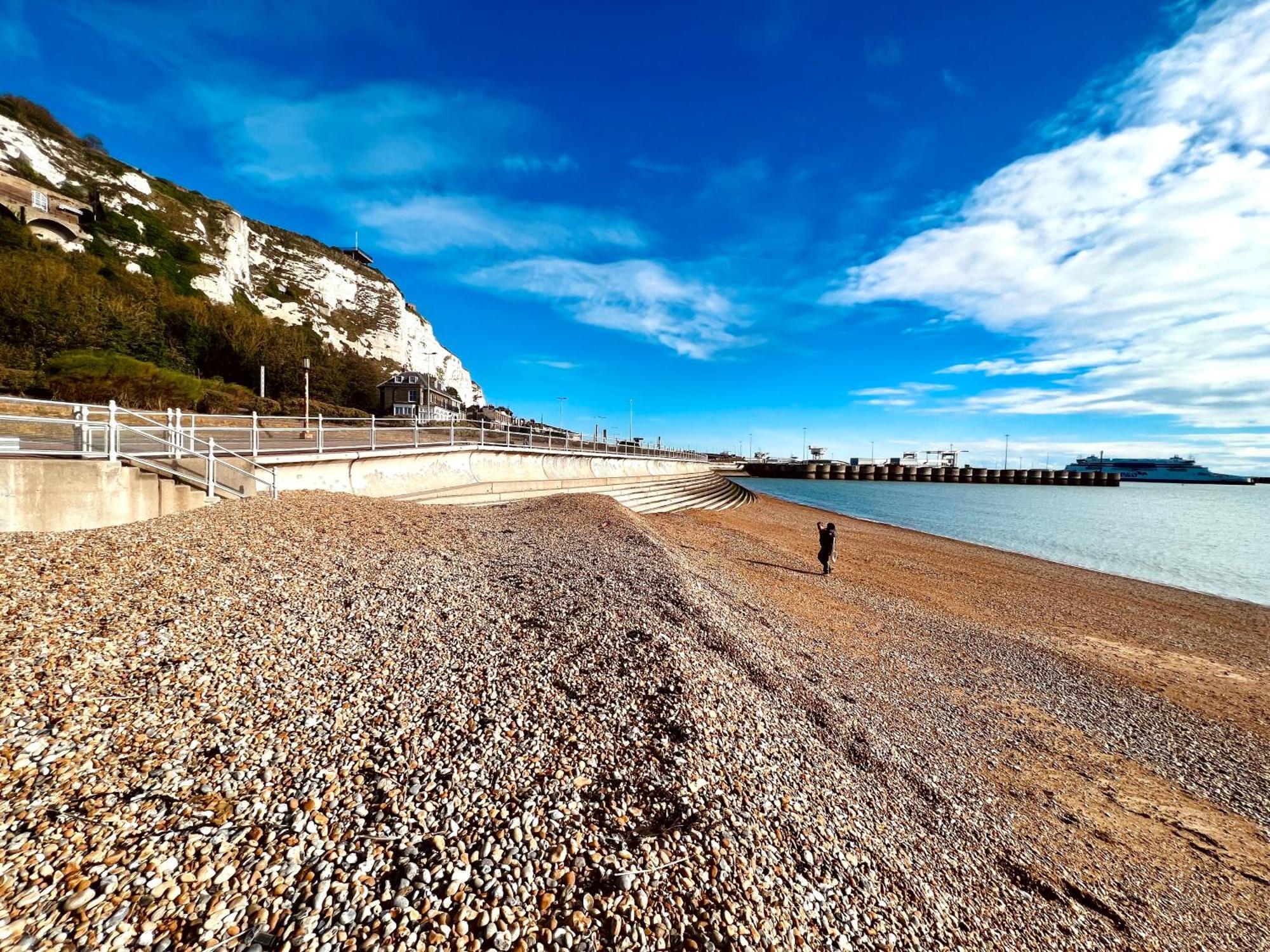 Flat 4 Marine Parade House, 1 East Cliff- Next To Dover Port, White Cliffs, Beach, Castle Exteriér fotografie
